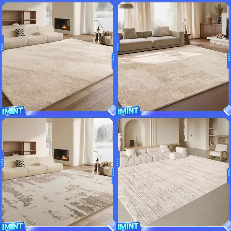 Room Lighting Bedroom Decor - การตกแต่งห้องนอนสไตล์มินิมอล พรมลายหินอ่อน พรมนุ่มสำหรับห้องนั่งเล่น พรมปูพื้นนุ่มฟู หนานุ่ม ซักได้