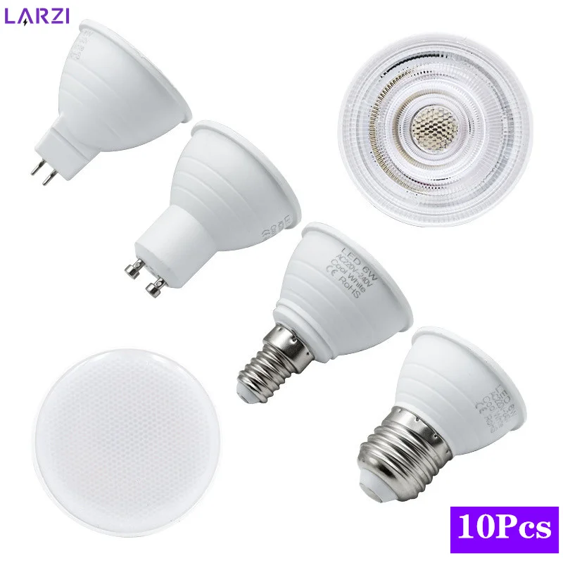 Decor Lighting Hours - 10 ชิ้นหลอดไฟ LED E27/E14 MR16 GU10