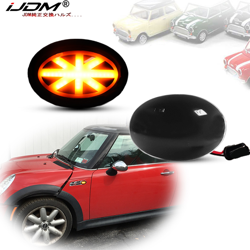 Union Lighting & Decor Photos - ไฟเลี้ยว LED โลโก้ Union Jack สีเหลืองอำพัน
