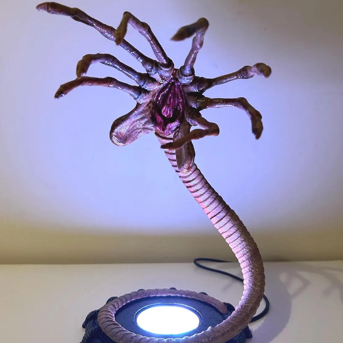 Home Lighting And Decor - โคมไฟ Alien Facehugger ไฟกลางคืน, ไฟกระพริบตกแต่งฟักทองฮาโลวีนพร้อมไฟ LED,