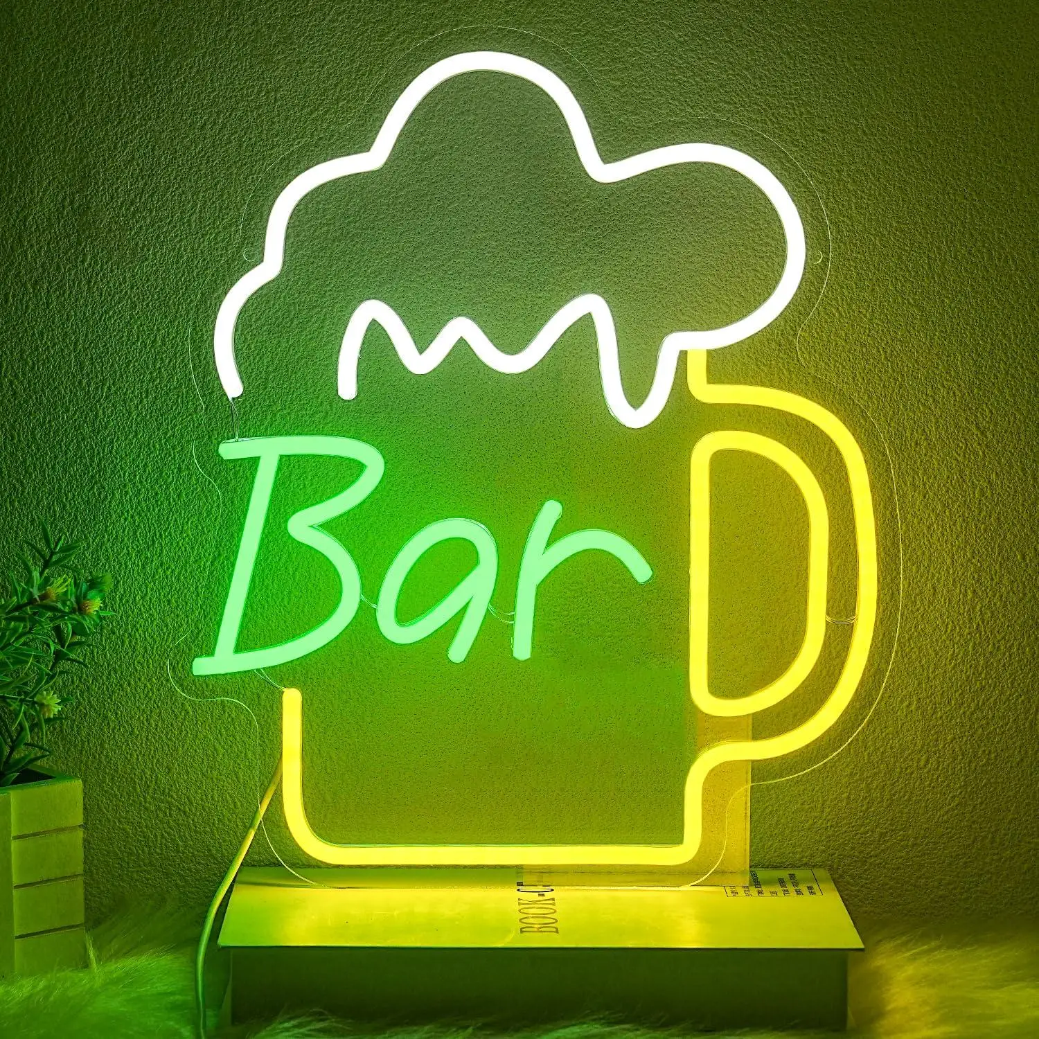 Kitchen Decor Lighting - ป้ายไฟนีออนร้านเบียร์ ไฟ LED ปรับความสว่างได้ผ่าน USB สำหรับธุรกิจร้านค้า