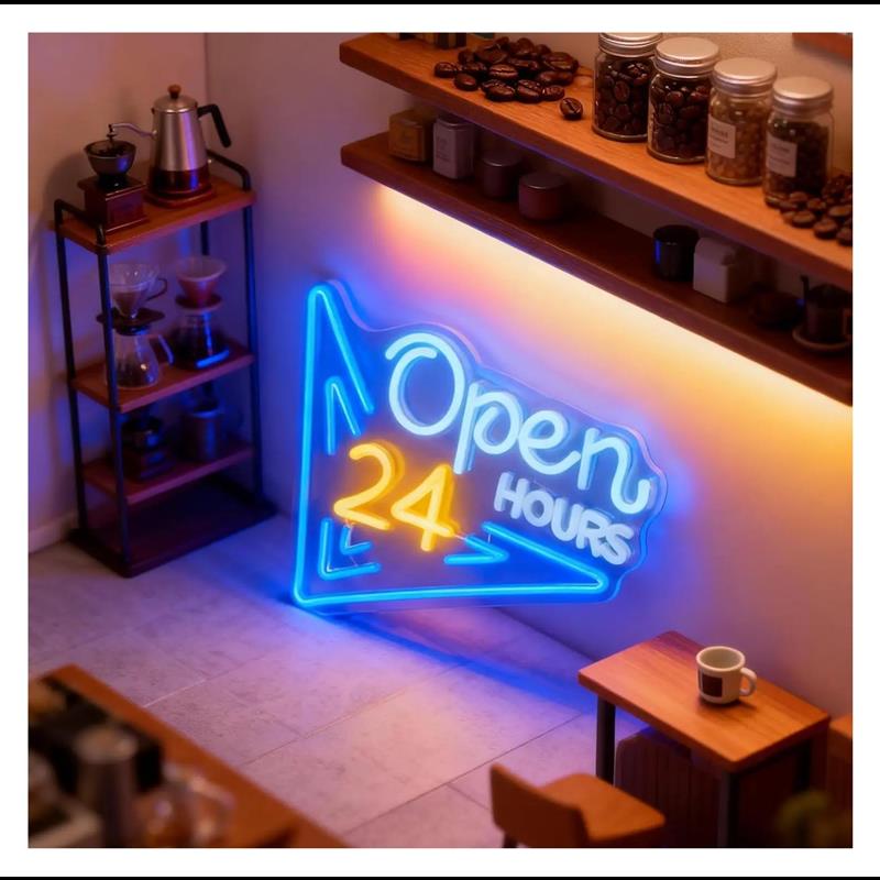 ป้ายไฟนีออนเปิดตลอด 24 ชั่วโมง - Decor Lighting Opening Hours บทวิจารณ์และราคา