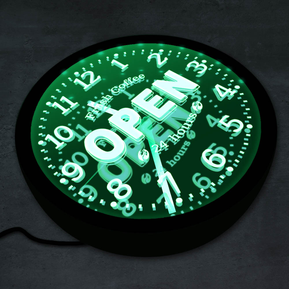 กาแฟสดเปิด 24 ชั่วโมง LED ป้าย - Decor Lighting Opening Hours บทวิจารณ์และราคา