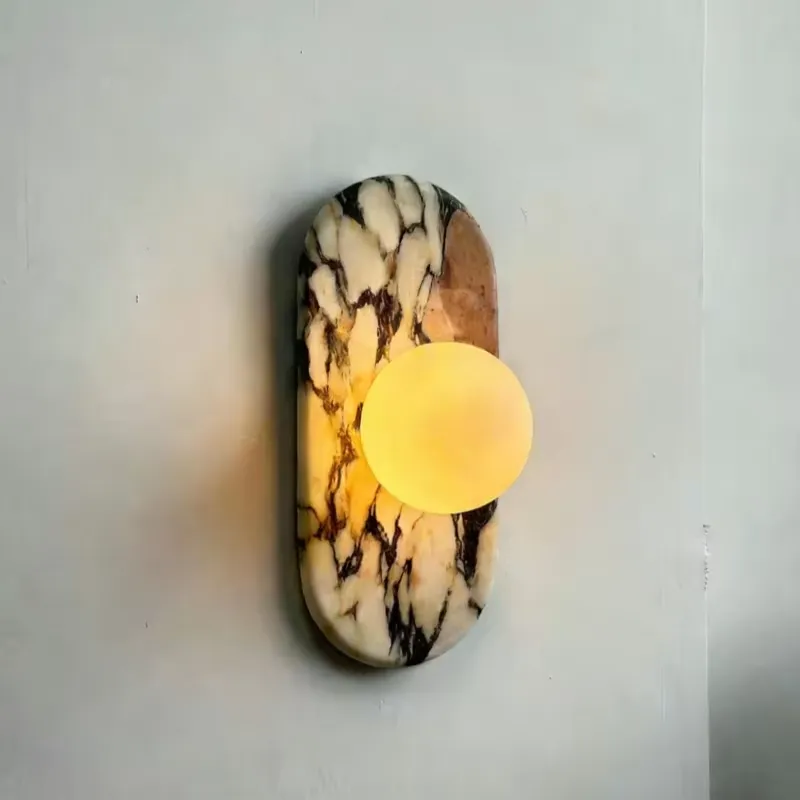 โคมไฟติดผนังหินอ่อนคาลาคัตต้า  - Room Lighting Bedroom Decor บทวิจารณ์และราคา