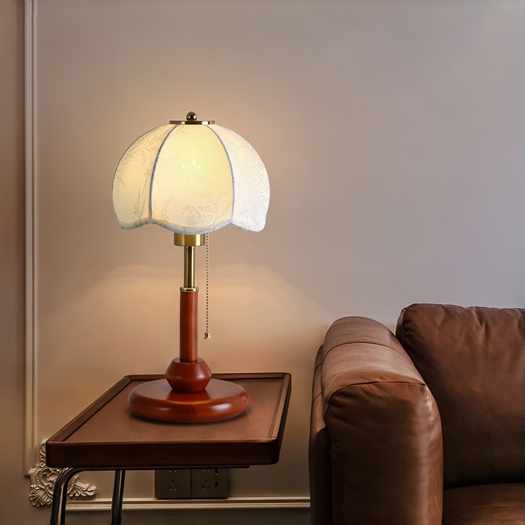 โคมไฟตั้งโต๊ะทรงโดมแบบวินเทจ ส - Room Lighting Bedroom Decor บทวิจารณ์และราคา