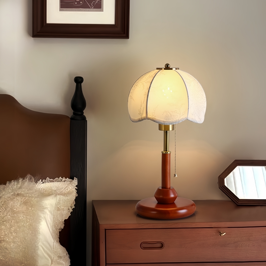 โคมไฟตั้งโต๊ะทรงโดมแบบวินเทจ ส - Room Lighting Bedroom Decor บทวิจารณ์และราคา