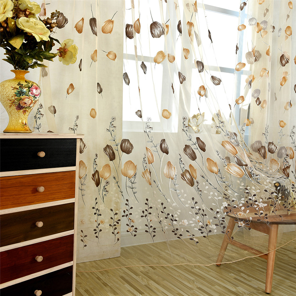 ผ้าม่านทูลิป วอยล์ ขนาด 100x20 - Kitchen Decor Lighting บทวิจารณ์และราคา