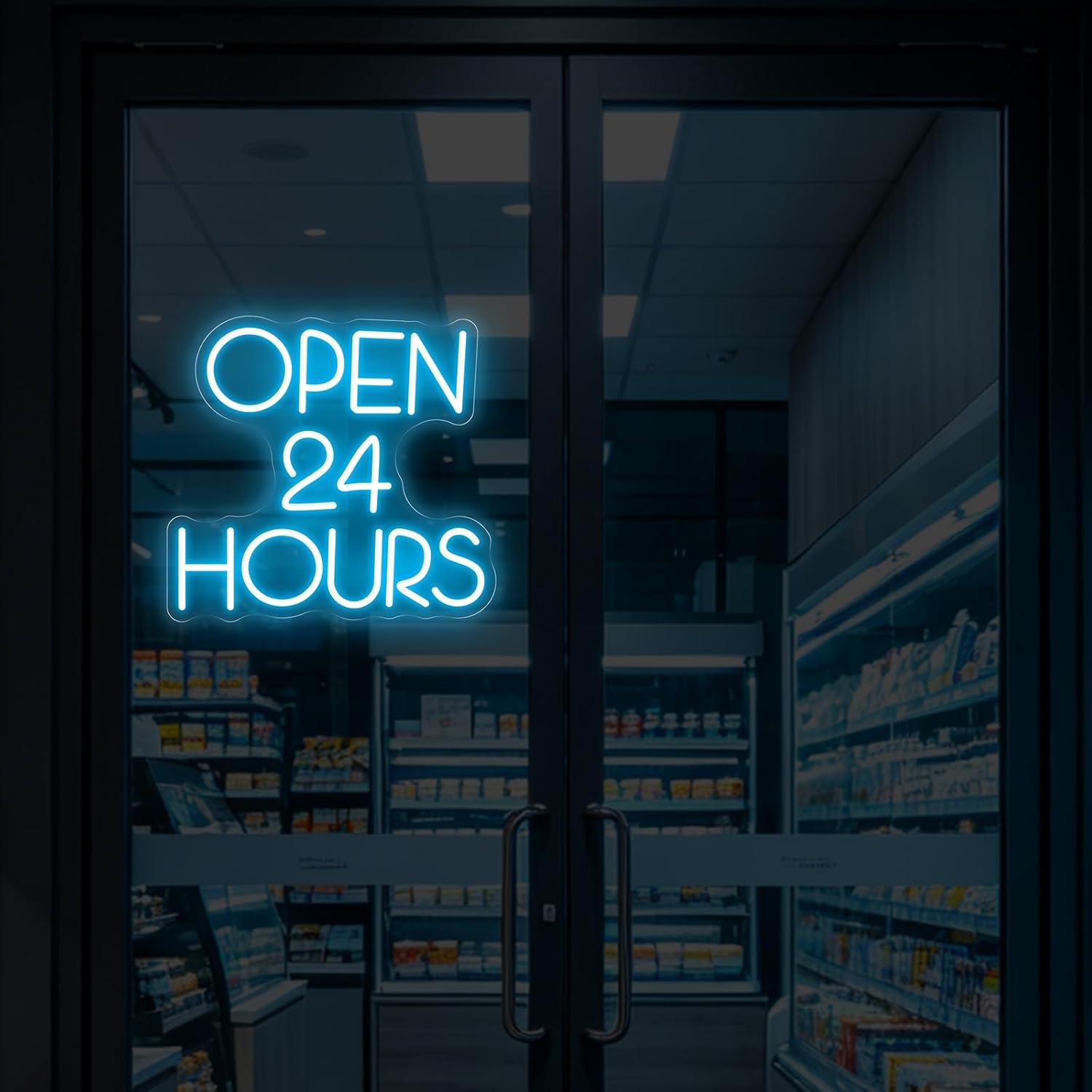 ป้ายไฟนีออนเปิด 24 ชั่วโมง ไฟ  - Decor Lighting Opening Hours บทวิจารณ์และราคา