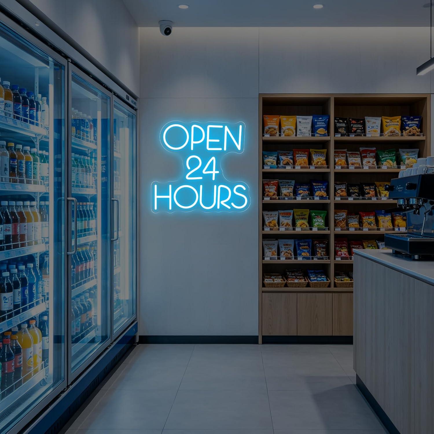 ป้ายไฟนีออนเปิด 24 ชั่วโมง ไฟ  - Decor Lighting Opening Hours บทวิจารณ์และราคา