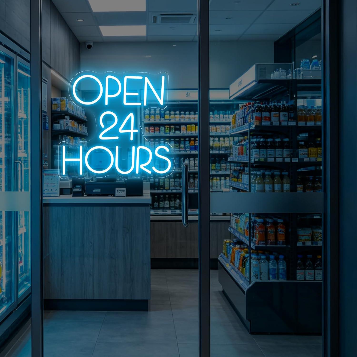 ป้ายไฟนีออนเปิด 24 ชั่วโมง ไฟ  - Decor Lighting Opening Hours บทวิจารณ์และราคา
