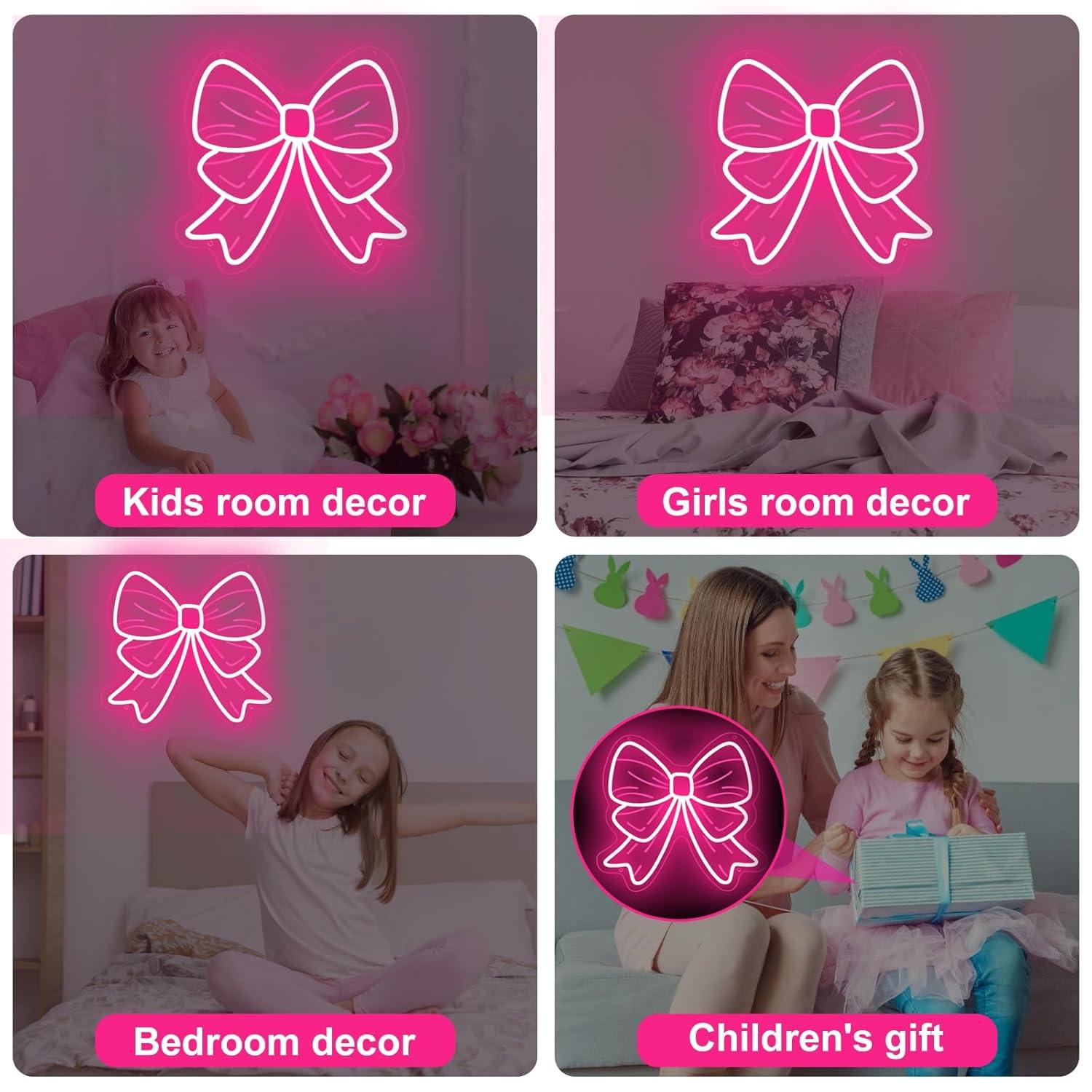 ป้ายไฟนีออนรูปโบว์ ไฟ LED ปรับ - Elegant Decor & Lighting Llc บทวิจารณ์และราคา