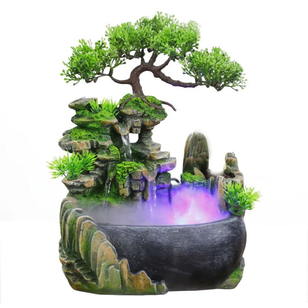 น้ำพุฮวงจุ้ยเสริมโชคลาภ พร้อมไ - Lighting Decor Company บทวิจารณ์และราคา