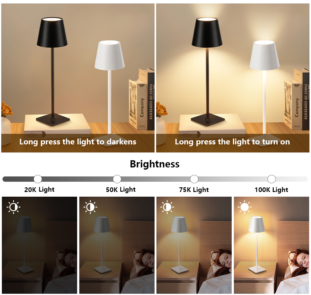 ไฟ LED แบบชาร์จไฟได้ โคมไฟตั้ง - Room Lighting Bedroom Decor บทวิจารณ์และราคา