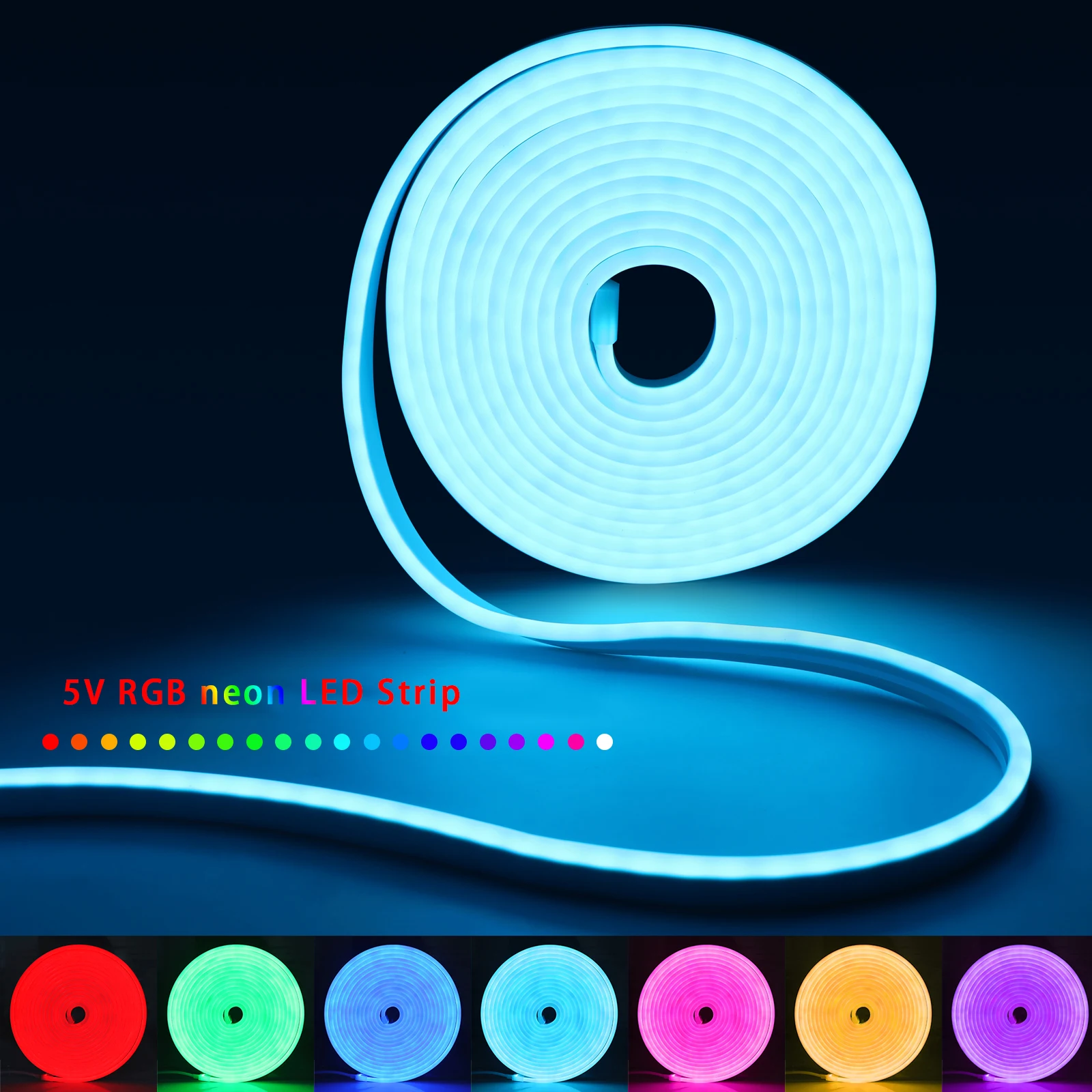 ไฟนีออน LED RGB ขนาด 1-5 เมตร  - Home Lighting And Decor บทวิจารณ์และราคา