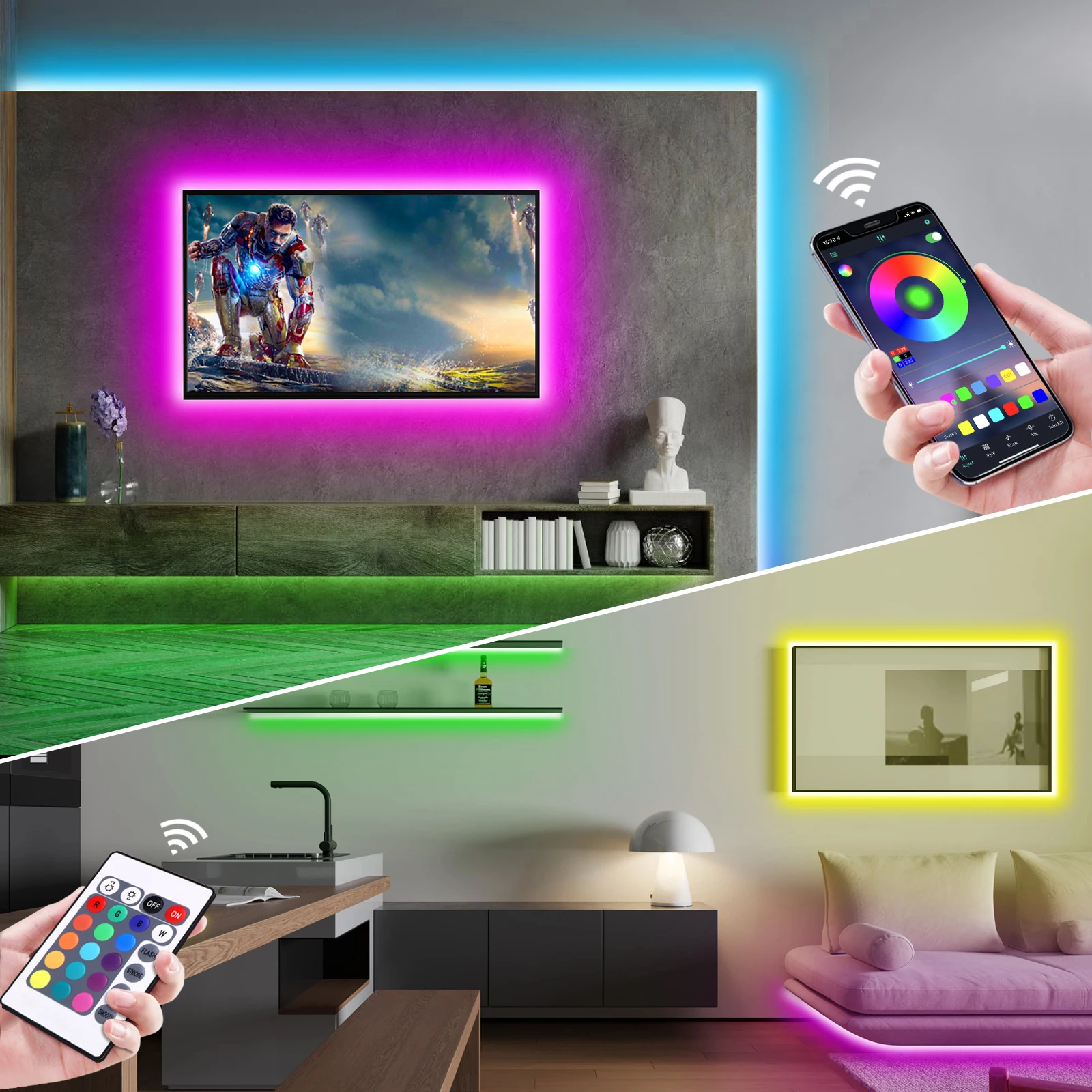 ไฟนีออน LED RGB ขนาด 1-5 เมตร  - Home Lighting And Decor บทวิจารณ์และราคา